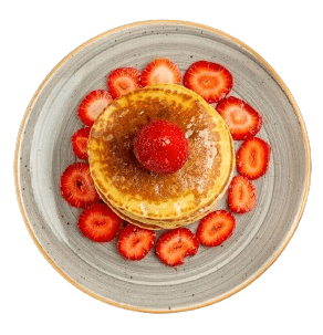 PANCAKE W STRAWBERRY JAM