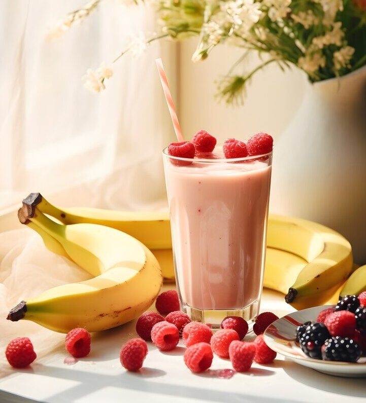 STRABERRY, BANANA AND CHIA SEEDS
