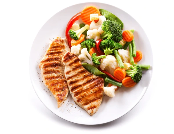 Muscle Gain High Protein Diet Plan- 6  days  Lunch + Dinner